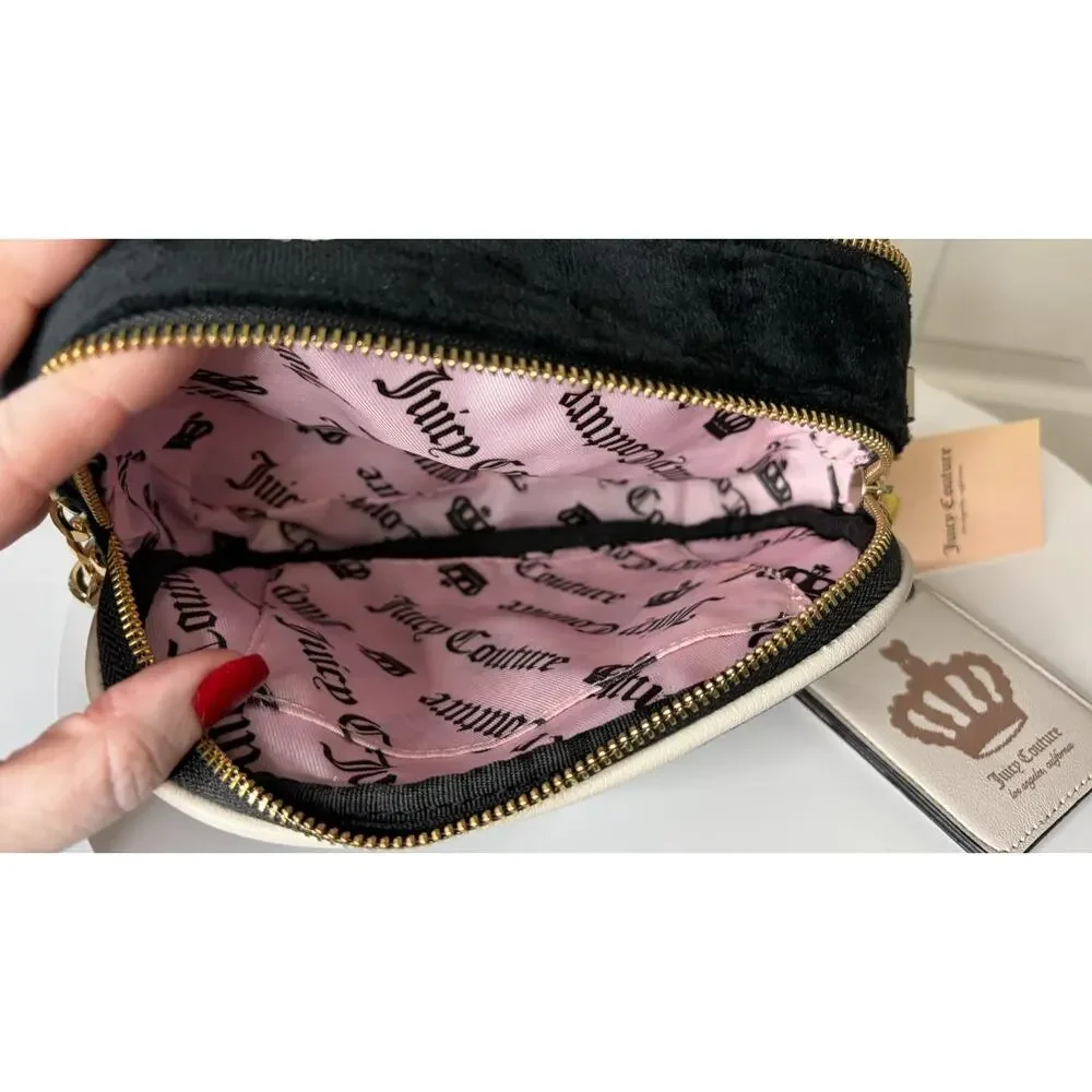 Scottie Dogs Camera Xbody Juicy Couture Crossbody Purse Black and White - NWT - Picture 15 of 16